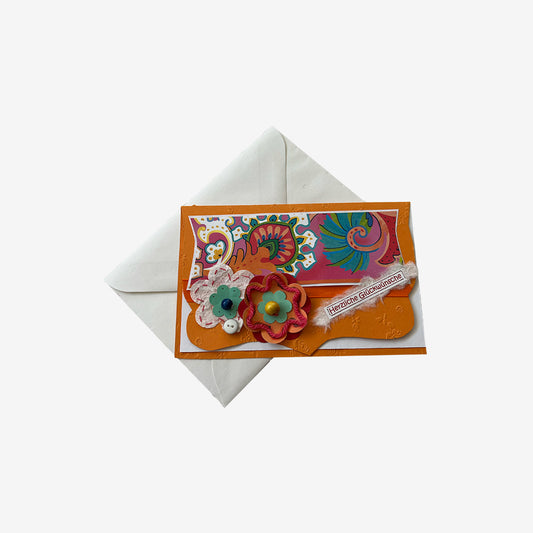 Herzliche Glückwünsche (Orange)